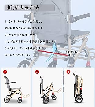 MIUGOO 介助用車椅子 買い物カゴ付き 未使用品 Amazon | Miugoo 車椅子 軽量車いす 介助用車いす 折りたたみ